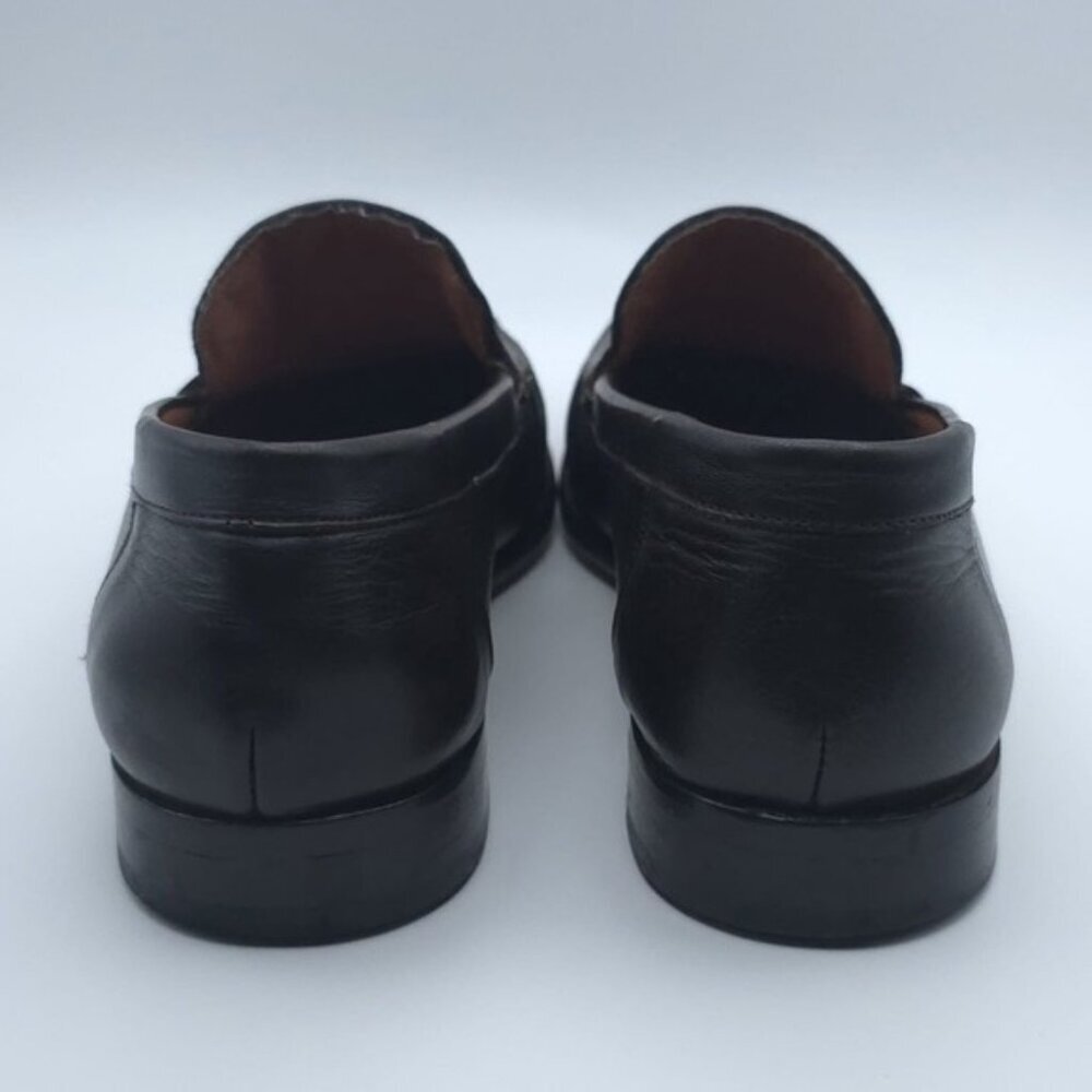 SANDRO MISTER Men's Brown Leather Loafers Shoes Size 9.5 D SPAIN🇪🇸MADE BRN-SY - Picture 5 of 13